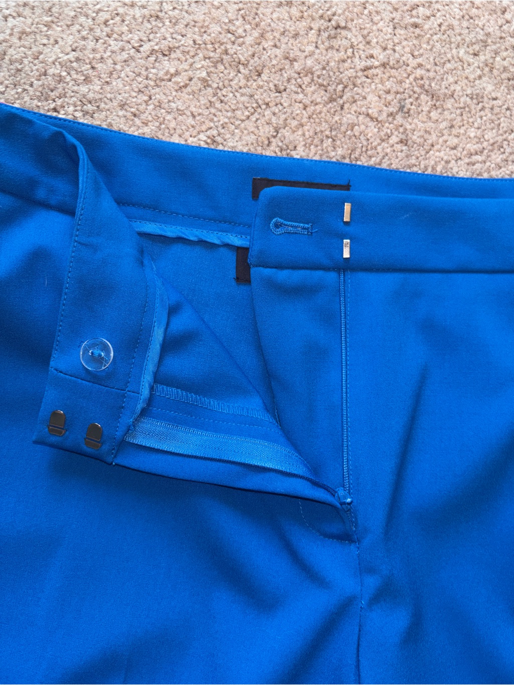 Nwt Jones New York Bright Royal Blue Wide Leg Stretch Dress Pants 10 — image 3 of 8